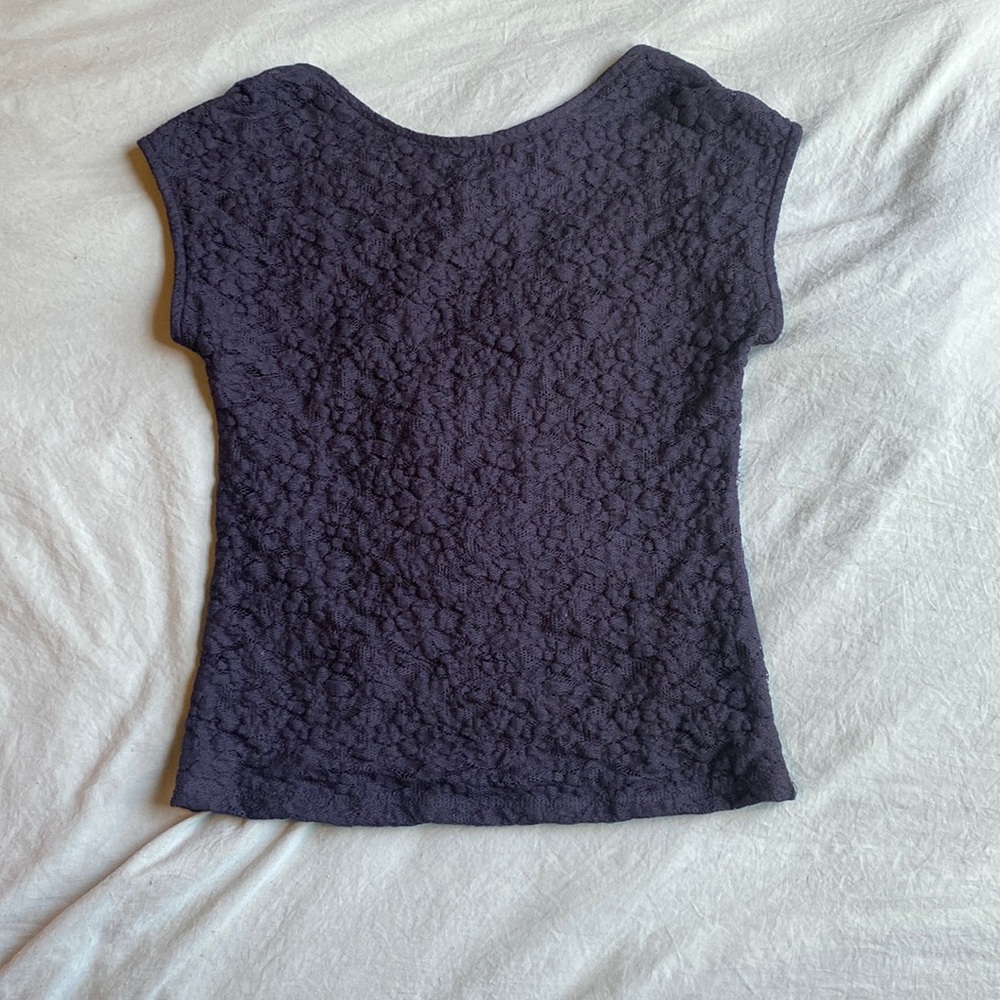NWT!! Black Lace Backless Top — Size Medium!!